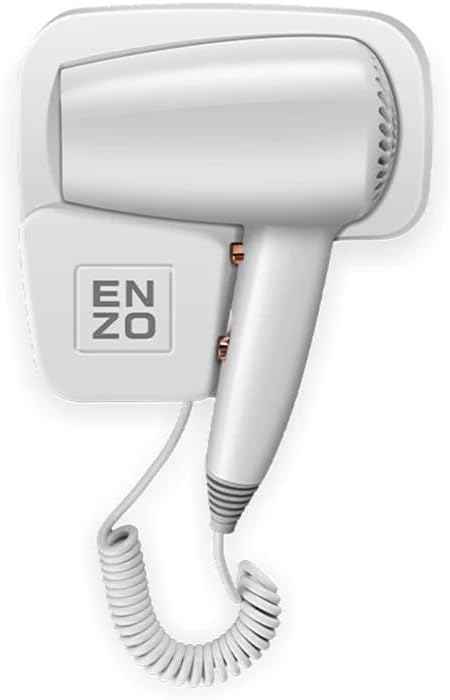 ENZO EN-6005 WallPro – Zidni Fen za Kosu 1600W s Toplim i Hladnim Zrakom