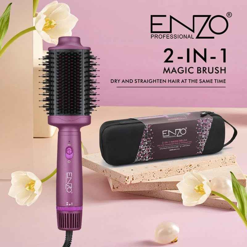 ENZO EN-4110 ProVolume Brush – 2-u-1 Profesionalna Ionska Četka