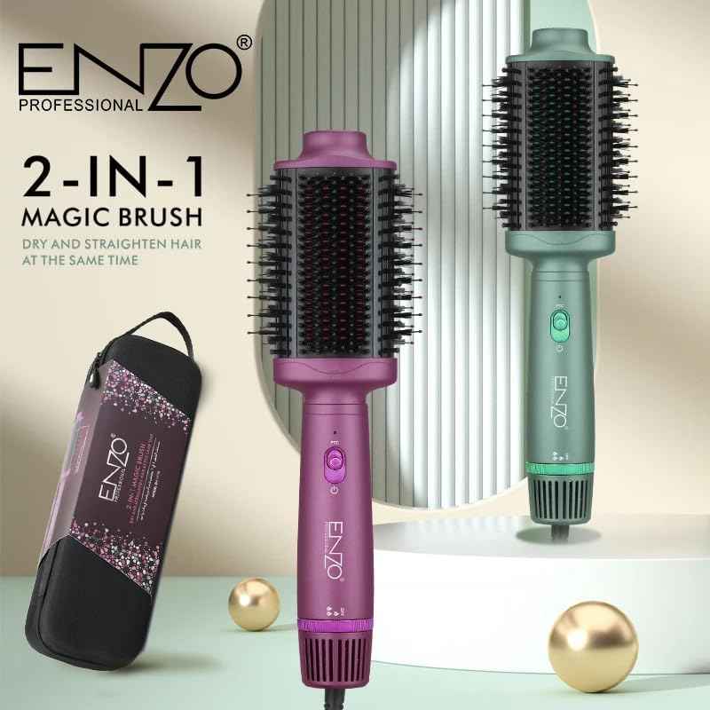 ENZO EN-4110 ProVolume Brush – 2-u-1 Profesionalna Ionska Četka